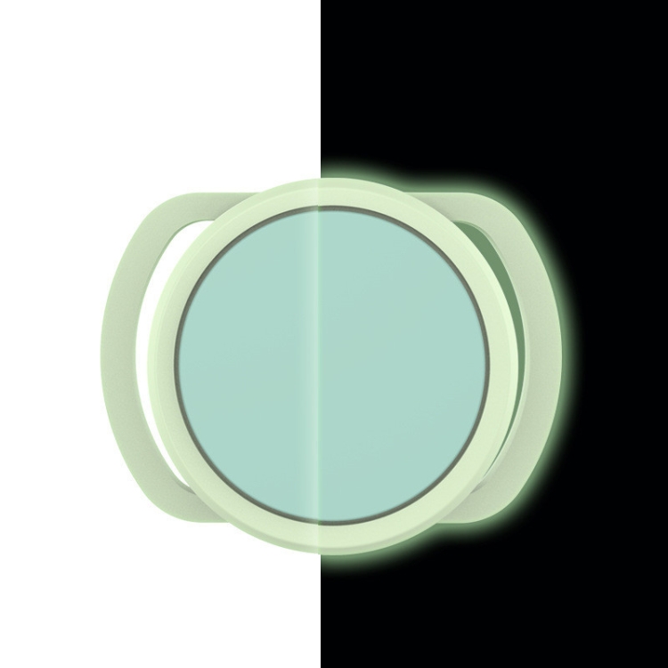 2 PCS  Anti-Lost Tracker Silicone Case for AirTag 2nd Gen / AirTag 1st Gen, Size:  24mm(Luminous Green+Mint Green)