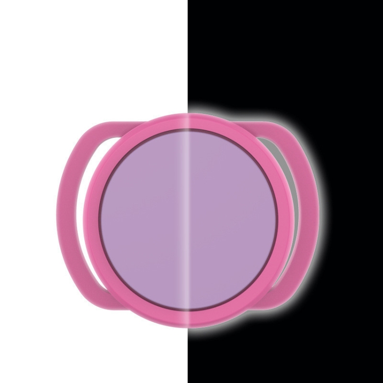 2 PCS  Anti-Lost Tracker Silicone Case for AirTag 2nd Gen / AirTag 1st Gen, Size:  24mm(Luminous Pink +Purple)