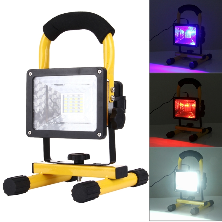 30W 2400LM High Power 24 LED 3ATM Waterproof 3 Modes Portable Handheld LED Outdoor Floodlight Lamp, AC 90V - 240V(Colorful Light)
