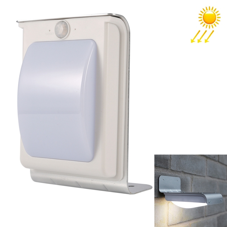 3.7V 0.5W Solar-powered Motion Body Sensor 16 LED Light Outdoor Wall Light(Light Color: White)