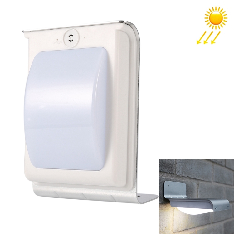 3.7V 0.5W Solar-powered Voice-activated LED Light Outdoor Wall Light(Light Color: White)