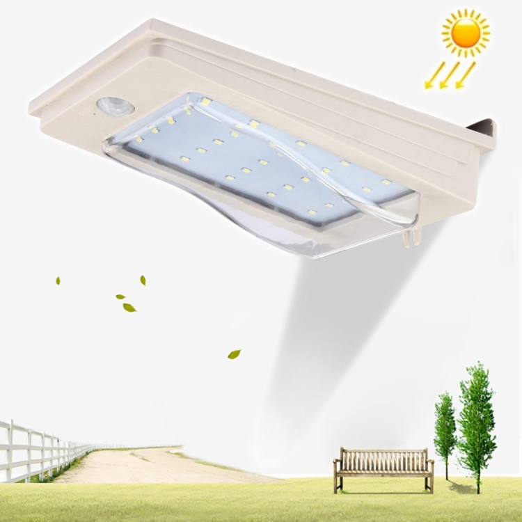 3W 25 LEDs SMD2835 270 LM 6500K White Light Motion Sensor Solar Light Wall Light Outdoor Light with Solar Panel, DC 12V