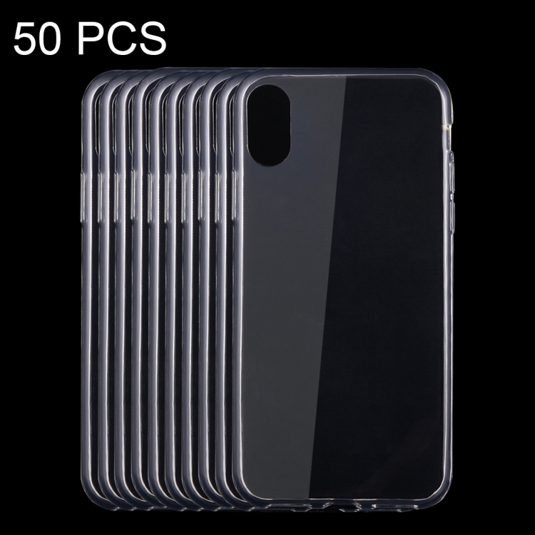 50 PCS for iPhone 8 0.75mm Ultra-thin Transparent TPU Protective Case, Small Quantity Recommended Before iPhone 8 Launching