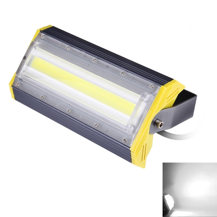 50W 5000LM IP65 Waterproof Aluminum Casing COB LED Linear Floodlight Lamp, AC 85-256V(White Light)