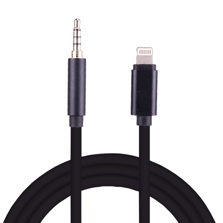 8 Pin to 3.5mm Audio AUX Cable for iPhone 7 / iPhone 7 Plus / iPhone 6 & 6s / iPhone 6 Plus & 6s Plus, Not Support iOS 10.3.1 or Above Mobile Phones, Length: About 1m(Black)