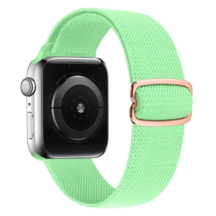 8-shaped Buckle Nylon Watch Band For Apple Watch Ultra 49mm&Watch Ultra 2 49mm / Series 9&8&7 45mm / SE 3&SE 2&6&SE&5&4 44mm / 3&2&1 42mm(Green)