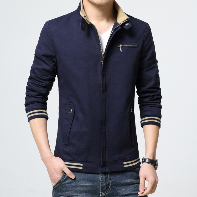 8803 Men Jacket Casual Coat, Size: L(Blue)