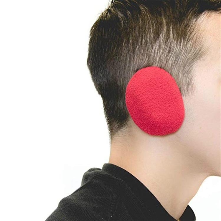 Adults Winter Bandless Warm Earmuffs Ear Protection Cover, A Pair(Red)
