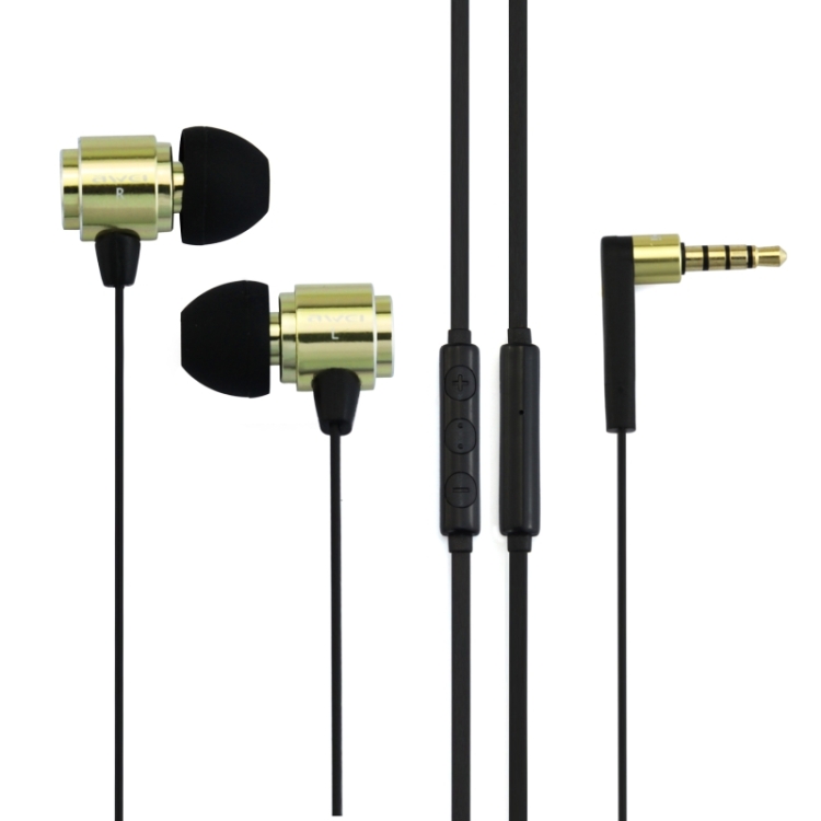 awei S10HI 3.5mm Plug Noodle Wire Style In-ear Stereo Earphone with Microphone for iPhone 6 & 6 Plus, iPhone 5 & 5S & 5C, Samsung Galaxy, Other Phones(Green)