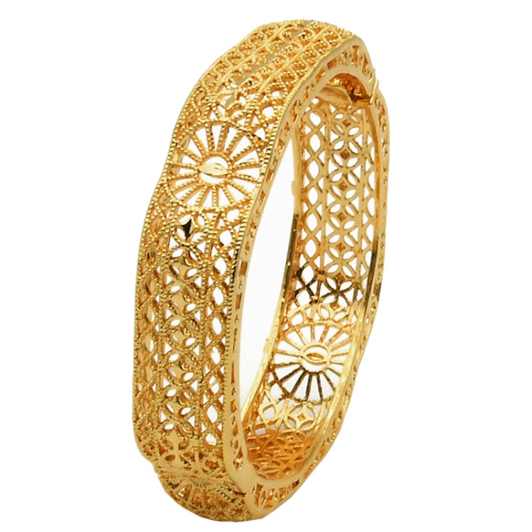B-49 24K Gold Plated Bracelets Women Wedding Sand Gold Bracelet