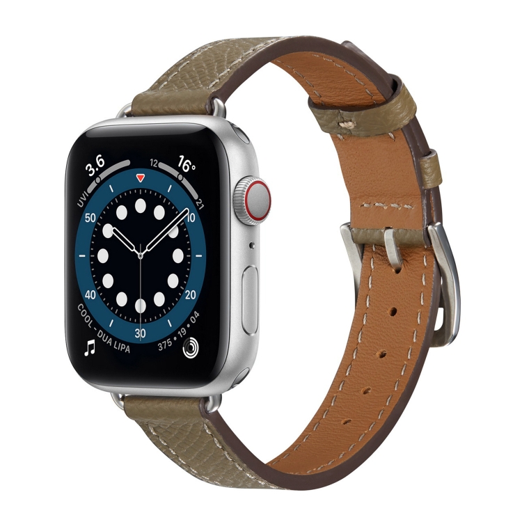 B Style Leather Watch Band Watch Band For Apple Watch Ultra 49mm&Watch Ultra 2 49mm / Series 9&8&7 45mm / SE 3&SE 2&6&SE&5&4 44mm / 3&2&1 42mm(Grey)