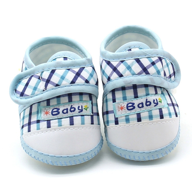 Baby Infant Shoes Girls Dot Lace Soft Sole Prewalker Warm Casual Flats Shoes(Blue)