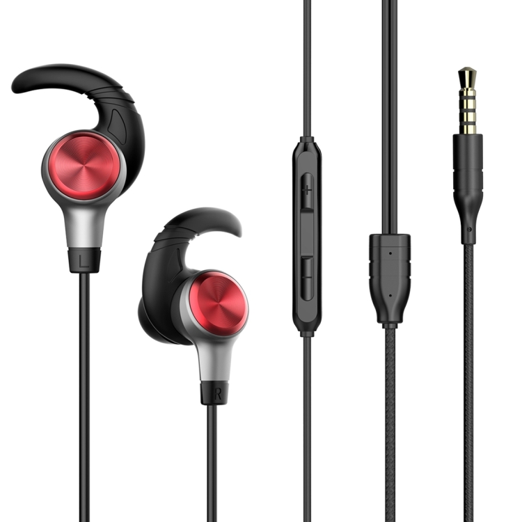 Baseus Encok H31 Wired Control Passive Noise-cancelling In-Ear Ear-hook HiFi Earphone with Mic for iPhone, iPad, iPod, Samsung, HTC, Sony, Huawei, Xiaomi and Other Audio Devices with 3.5mm Earphone Ports(Black)