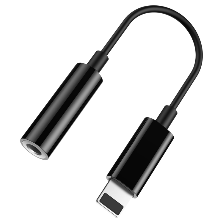 Baseus for iPhone 7 & 7 Plus PC Material 8 Pin Male to 3.5mm Female Audio Adapter Cable, Not Support iOS 10.3.1 or Above Mobile Phones(Black)