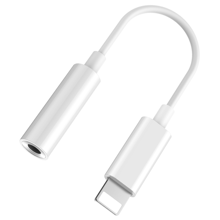 Baseus for iPhone 7 & 7 Plus PC Material 8 Pin Male to 3.5mm Female Audio Adapter Cable, Not Support iOS 10.3.1 or Above Mobile Phones(White)