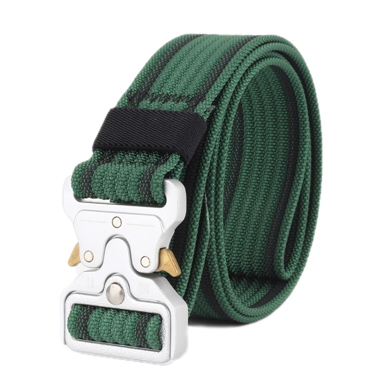 Braided Nylon Belt With Quick Release Buckle(Green)