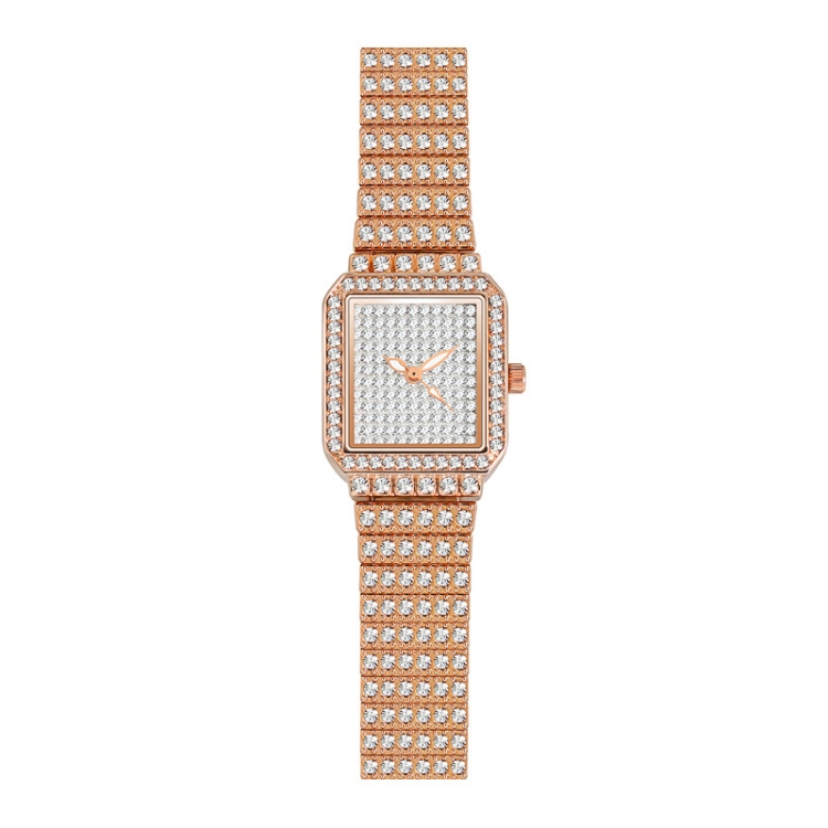 BS Bee Sister F0510B Ladies Diamond Watch Jewelry Chain Watch(Rose Gold)