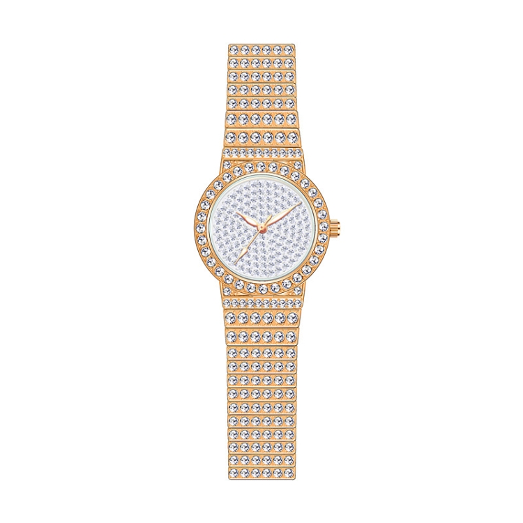 BS Bee Sister FA1101 Women Chain Watch Starry Diamonds Wrist watch(Rose Gold Diamonds Surface)