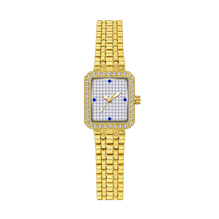 BS Bee Sister FA1597 Ladies Alloy Watch Diamond Watch(Gold)