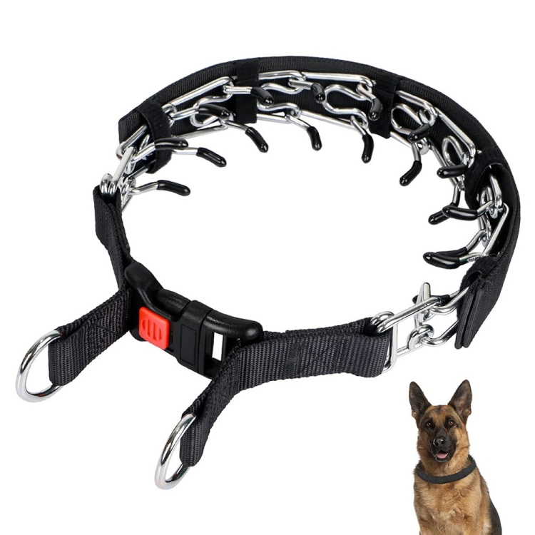 Cloth Tape Paste Detachable Training Stimulation Dog Collar, Size: XL 3.5mm x 55cm(With Cap)