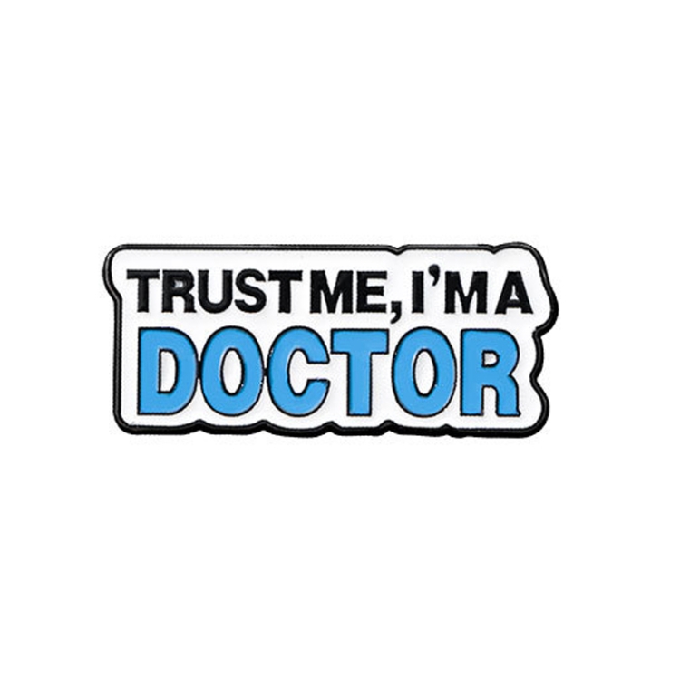 CZ0652-1 Medical Series Metal Badge Alphabetical Nurse Doctor Brooch Alloy Enamel Pins Corsage