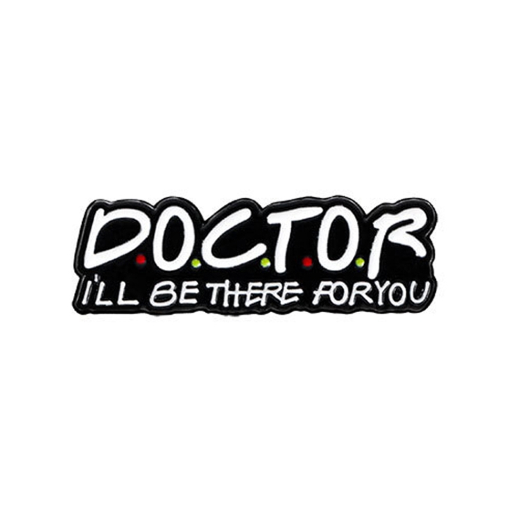 CZ0652-2 Medical Series Metal Badge Alphabetical Nurse Doctor Brooch Alloy Enamel Pins Corsage