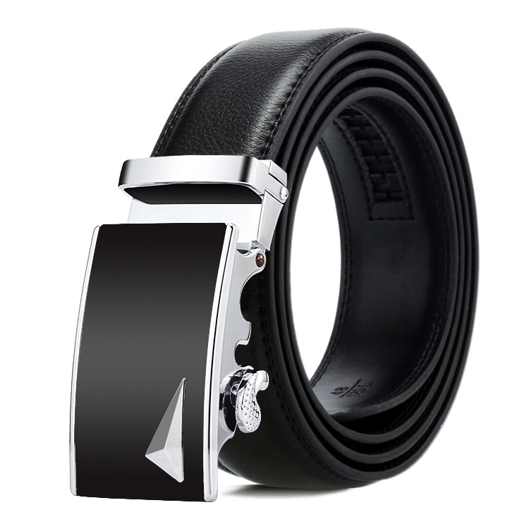 Dandali Casual Men Automatic Buckle Belt Business Soft Leather Pants Band, Length (cm): 115cm(ZD-24)