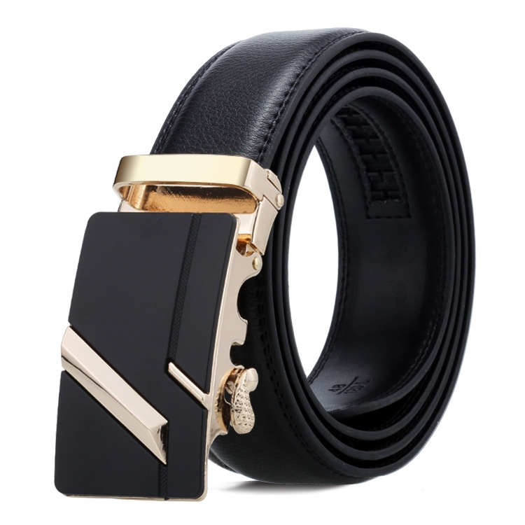 Dandali Casual Men Automatic Buckle Belt Business Soft Leather Pants Band, Length (cm): 115cm(ZD-5)