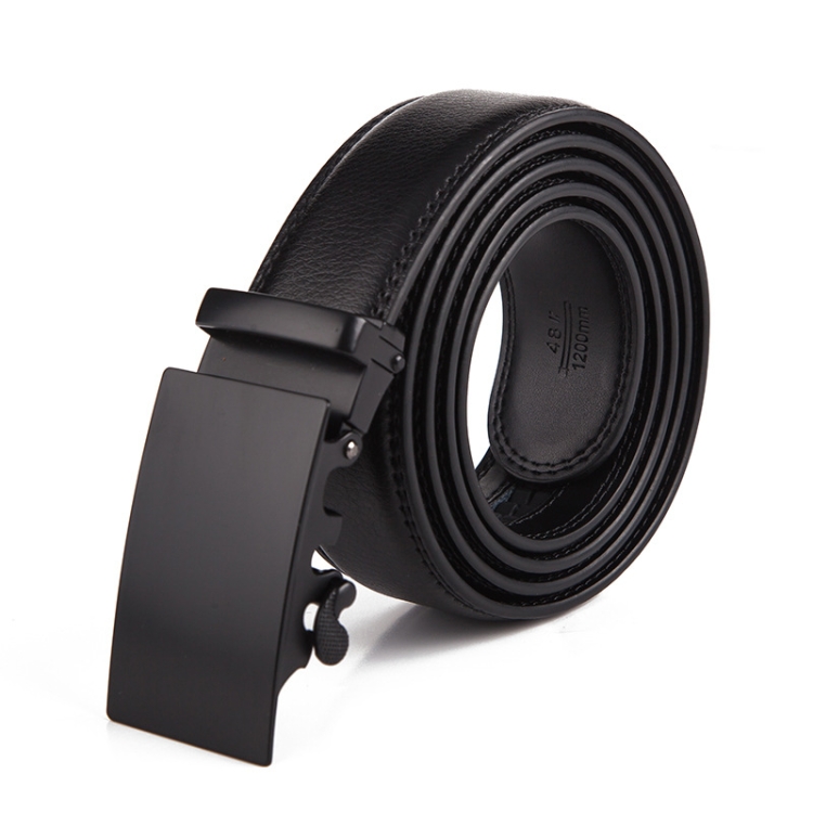 Dandali Casual Men Automatic Buckle Belt Business Soft Leather Pants Band, Length (cm): 120cm(ZD-14)