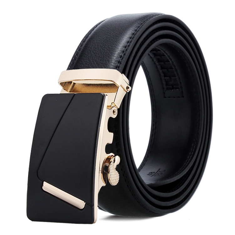 Dandali Casual Men Automatic Buckle Belt Business Soft Leather Pants Band, Length (cm): 120cm(ZD-19)