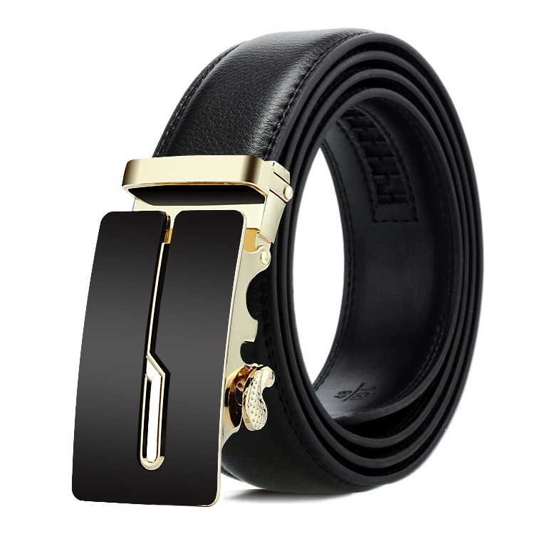 Dandali Casual Men Automatic Buckle Belt Business Soft Leather Pants Band, Length (cm): 120cm(ZD-25)