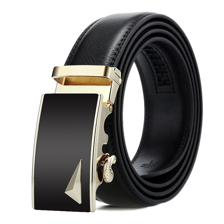 Dandali Casual Men Automatic Buckle Belt Business Soft Leather Pants Band, Length (cm): 125cm(ZD-23)