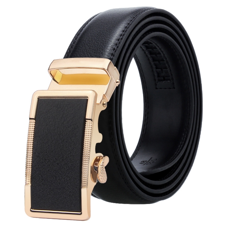 Dandali Casual Men Automatic Buckle Belt Business Soft Leather Pants Band, Length (cm): 125cm(ZD-31)