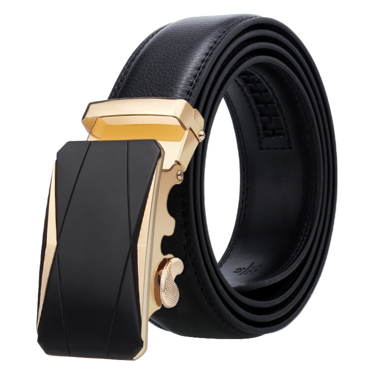 Dandali Casual Men Automatic Buckle Belt Business Soft Leather Pants Band, Length (cm): 125cm(ZD-35)