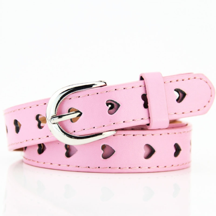 Dandali DC141 Women Pinching Belt Cutout Heart Belt, Length (cm): 95-115cm(Pink)