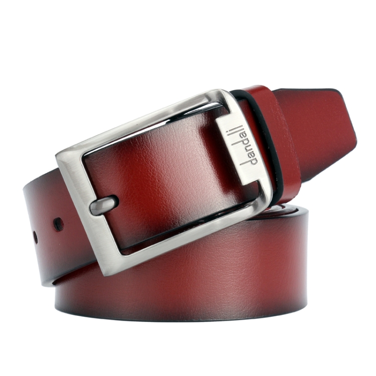 Dandali L8029 Men Casual Antique Pin Buckle Leather Belt Waistband, Length: 110-125cm (Brown)