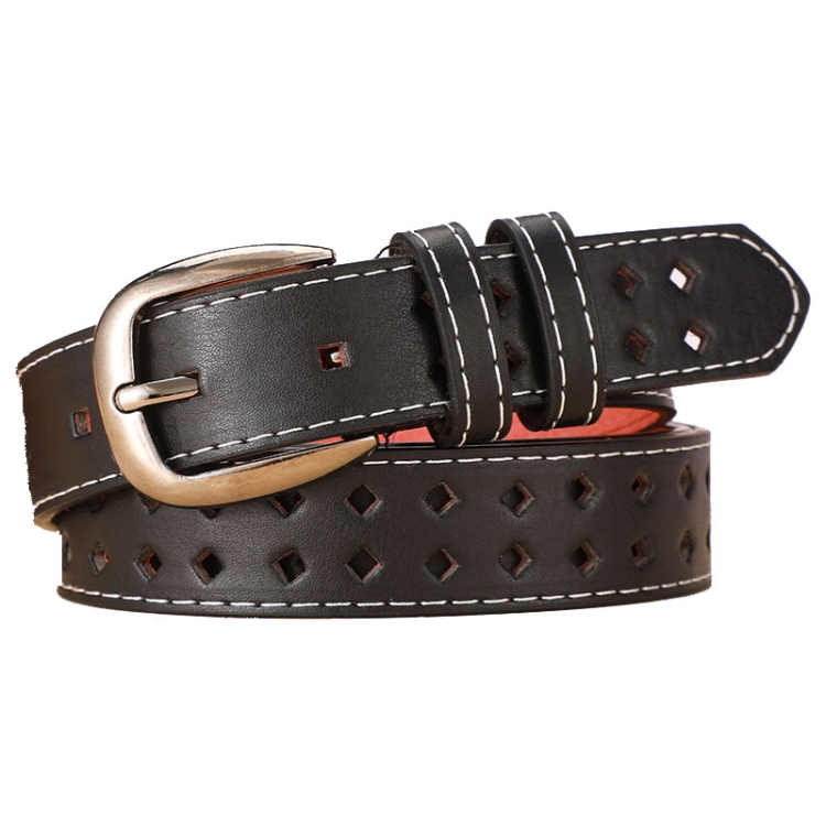 Dandali Ladies Microfiber Bottom Buckle Belt Versatile Jeans Waistband, Length: 105cm(Black)