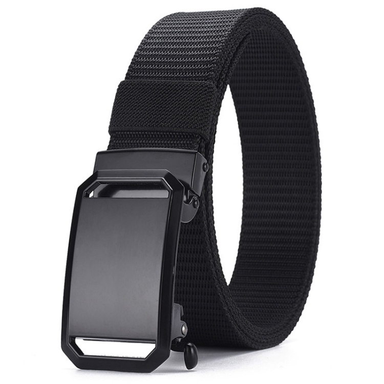 Dandali Mens Imitation Nylon Cloth Belt Outdoor Sports Multifunctional Belt(Black)