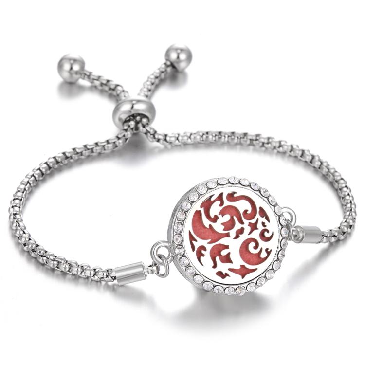 Diamond Hollow Bracelet Removable Perfume Diffuser Bracelet, Color: 6