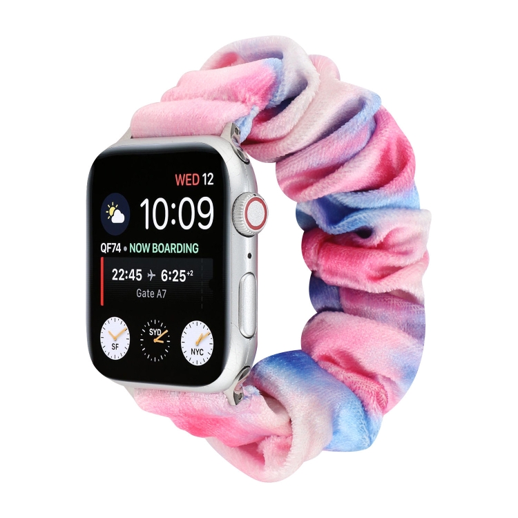 Flannel Hair Ring Strap Watch Band For Apple Watch Ultra 49mm&Watch Ultra 2 49mm / Series 9&8&7 45mm / SE 3&SE 2&6&SE&5&4 44mm / 3&2&1 42mm(10)