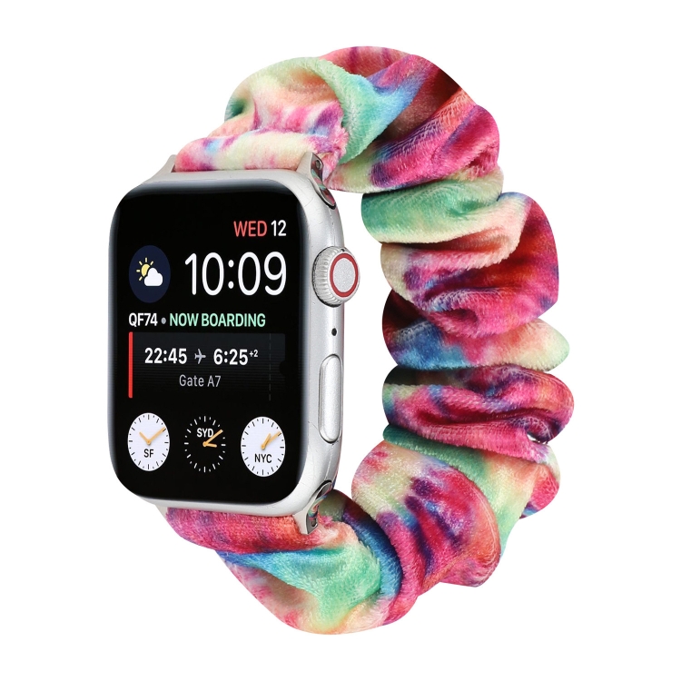Flannel Hair Ring Strap Watch Band For Apple Watch Ultra 49mm&Watch Ultra 2 49mm / Series 9&8&7 45mm / SE 3&SE 2&6&SE&5&4 44mm / 3&2&1 42mm(8)