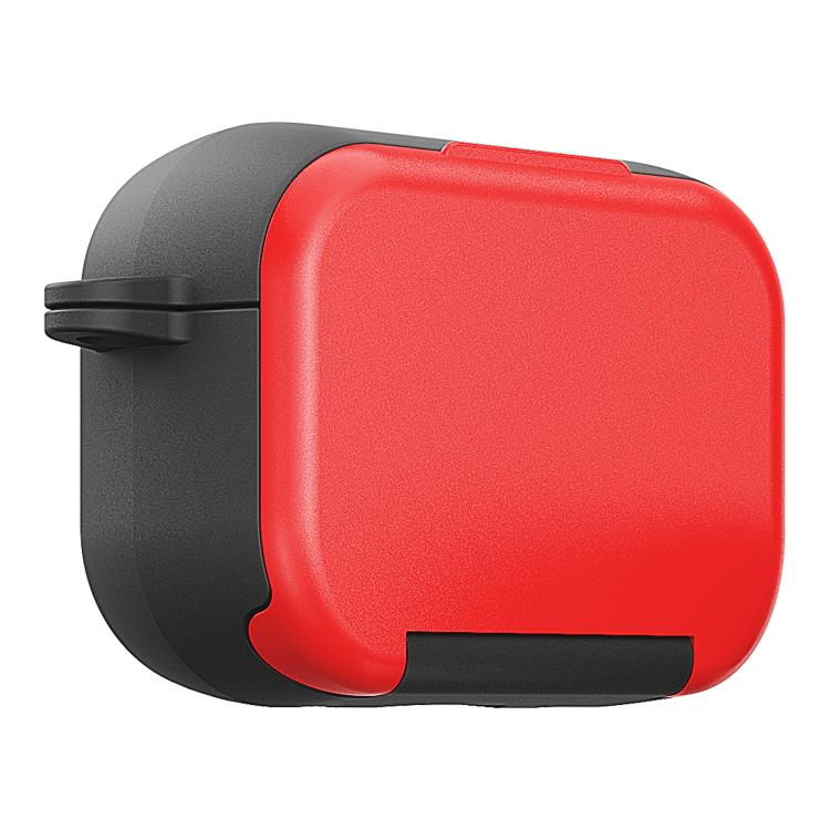 For AirPods Pro 3 Mirror Stand Silicone Earphones Protective Case(Red)