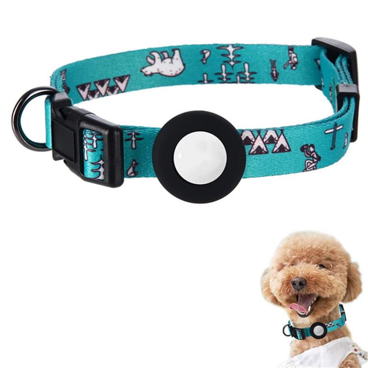 For AirTag 2nd Gen / AirTag 1st Gen Tracker Waterproof Silicone Case Pet Collar Cats Dog Neck Collar, Size: S(Bear)