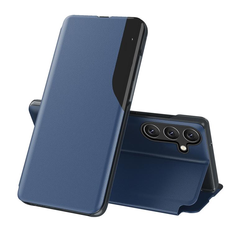 For Galaxy S26 5G Attraction Flip Holder Leather Phone Case(Sapphire Blue)