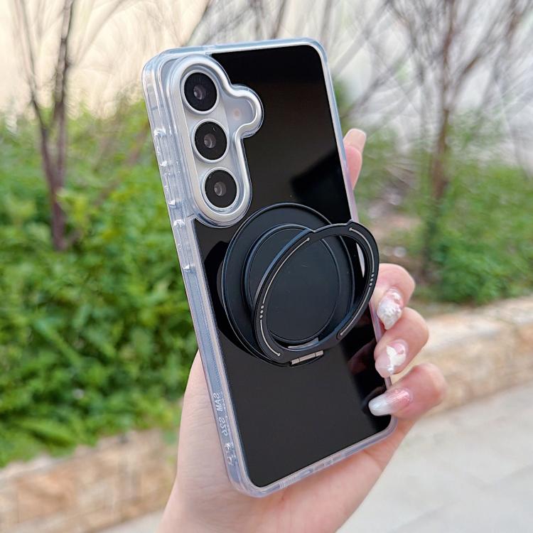 For Galaxy S26 5G Color Magnetic Ring Holder Phone Case(Black)