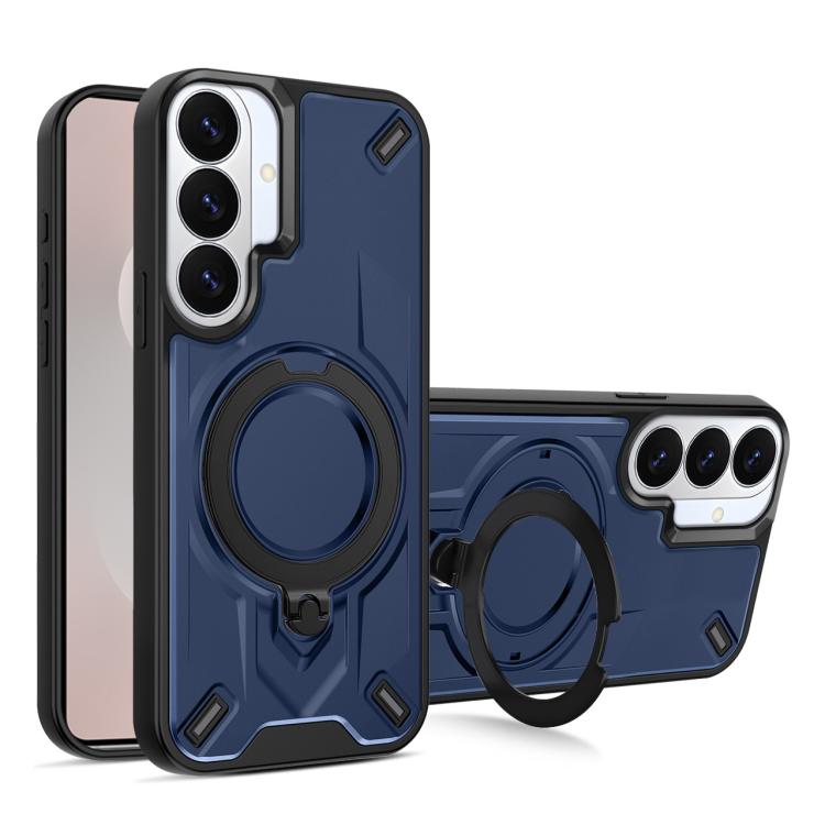 For Galaxy S26 5G Dijia Rotating Bracket Magnetic Phone Case(Blue)