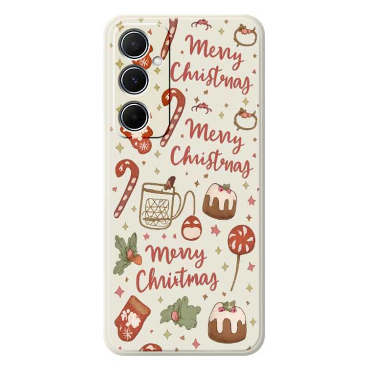 For iPhone 16 B Series Minimalist TPU Creative Painted Phone Case(White A0997)