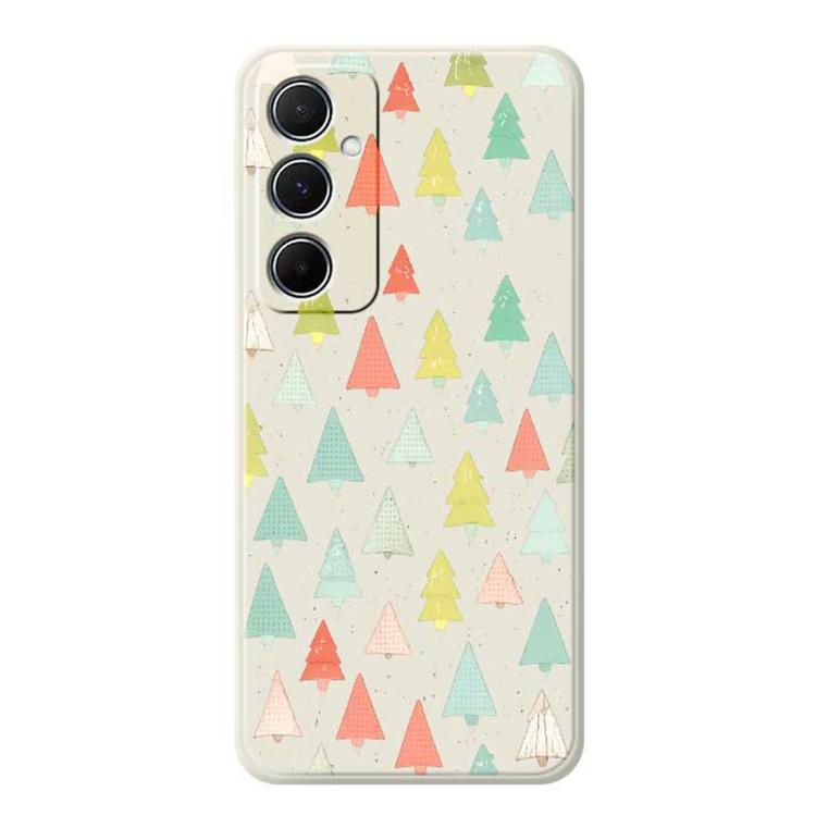 For iPhone 16 B Series Minimalist TPU Creative Painted Phone Case(White A0998)