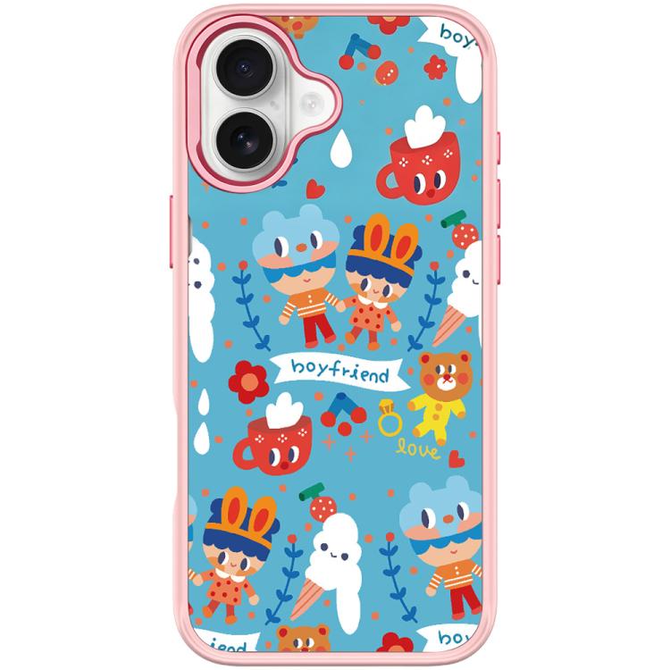 For iPhone 17 Ice Cream Pattern Magnetic Phone Case(Pink)