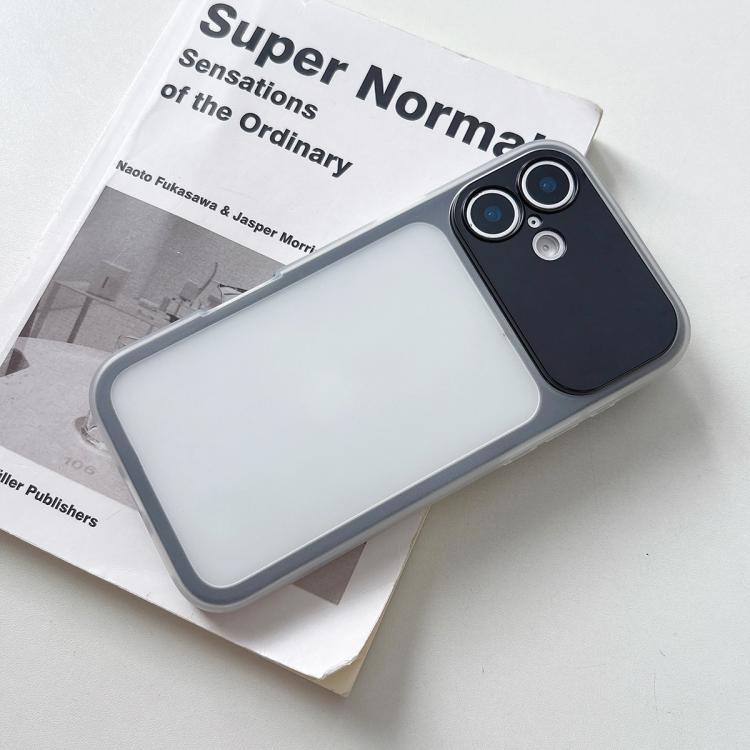 For iPhone 17 Large Window Precision Hole Skin Feel TPU Hybrid PC Phone Case(Black)